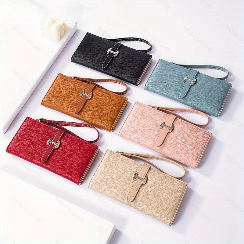 1pc Genuine Leather Blocking Passport Holder Wallet, Multi-Functional Travel Document Organizer with SIM Card Slots