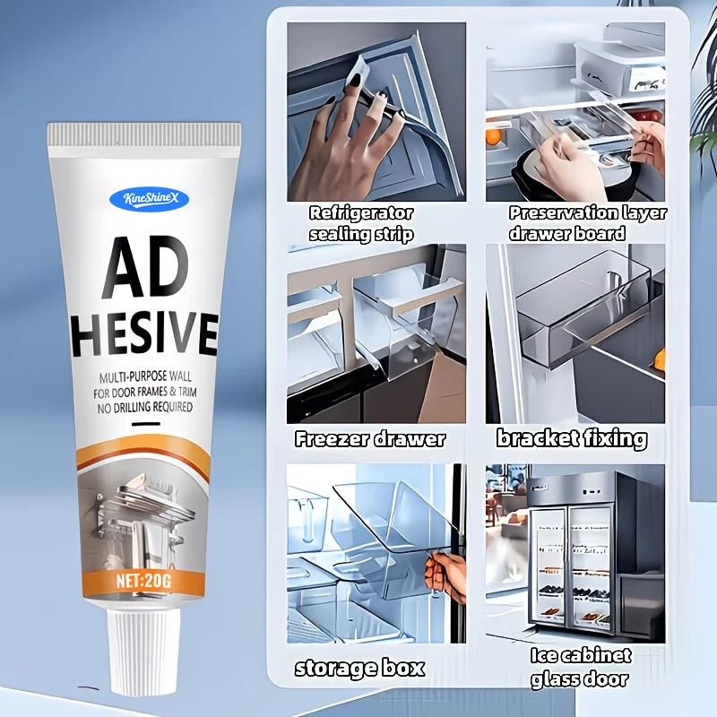 20ML Seal Plastic Glass Fixing Fridge Repair Glue Cold Resistant Waterproof Quick Dry Strong Adhesive Fridge Drawer Tray  Door