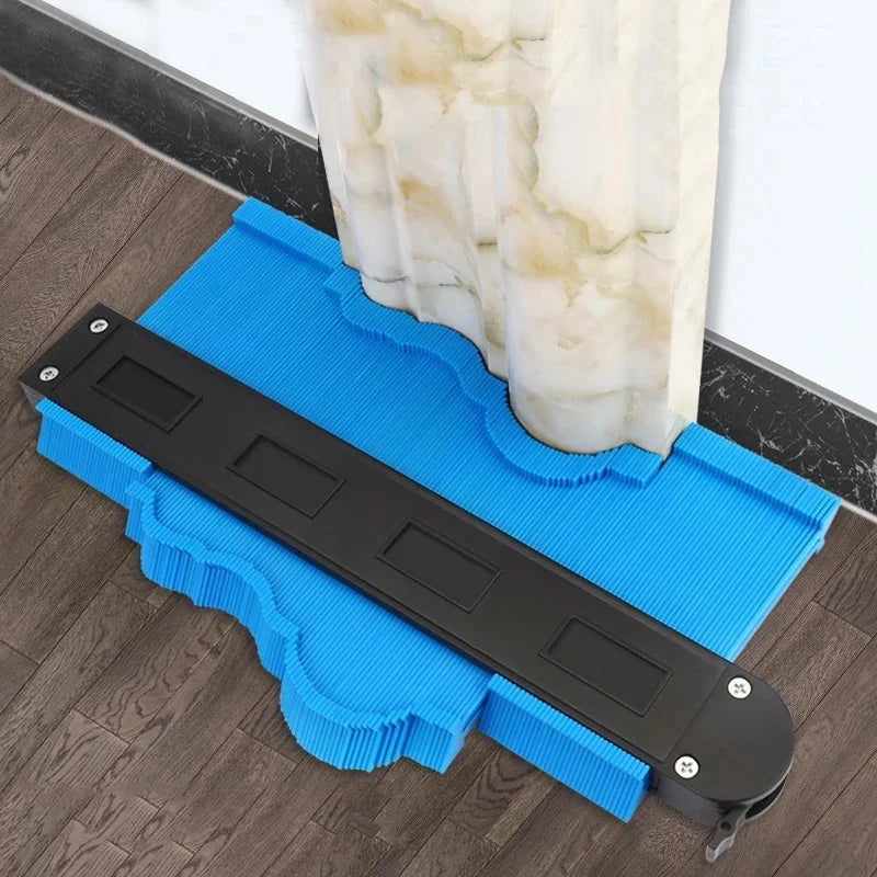 5/10in Multifunction Contour Gauge line Copier Ruler Ceramic Tile Carpet Cutting Template Woodworking Measuring instrument