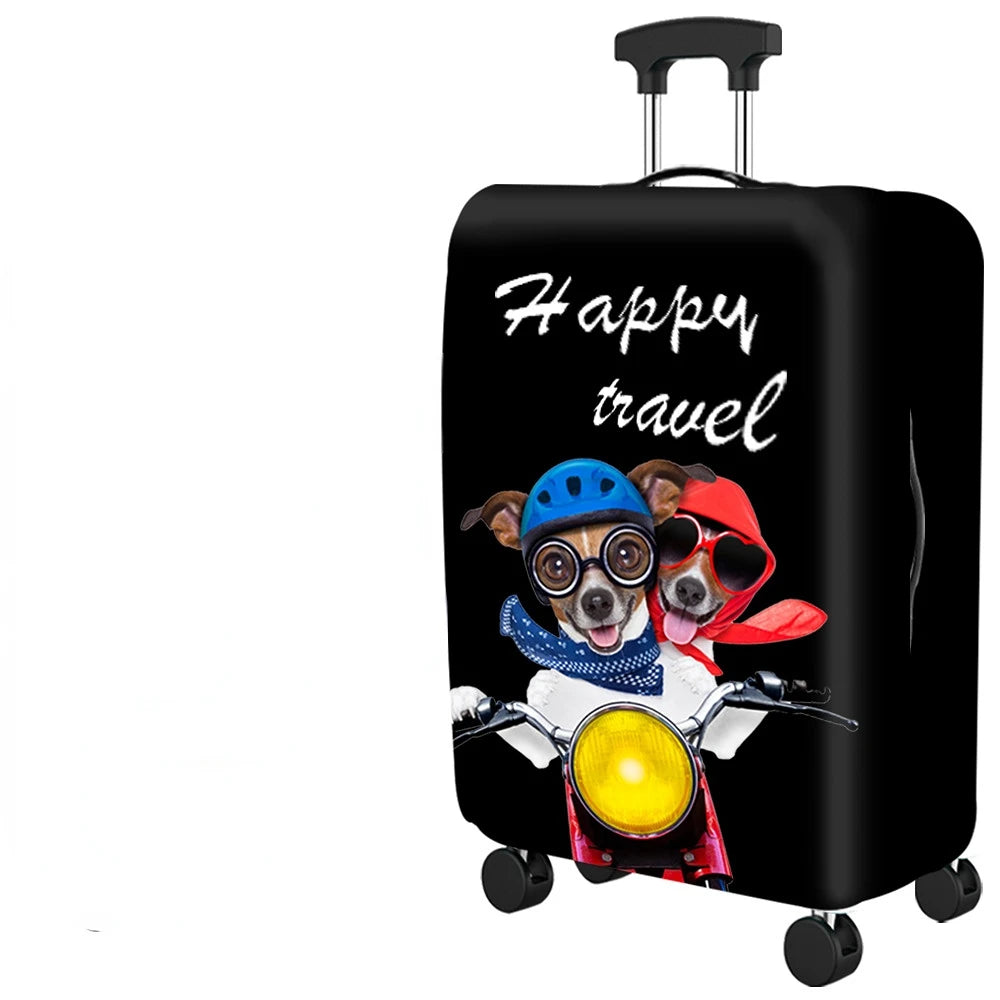 Popular Luggage Protective Cover Elastic Cloth Thickened Dust-proof Trolley Suitcase Cover Travel Accessories For 18-30Inch Case