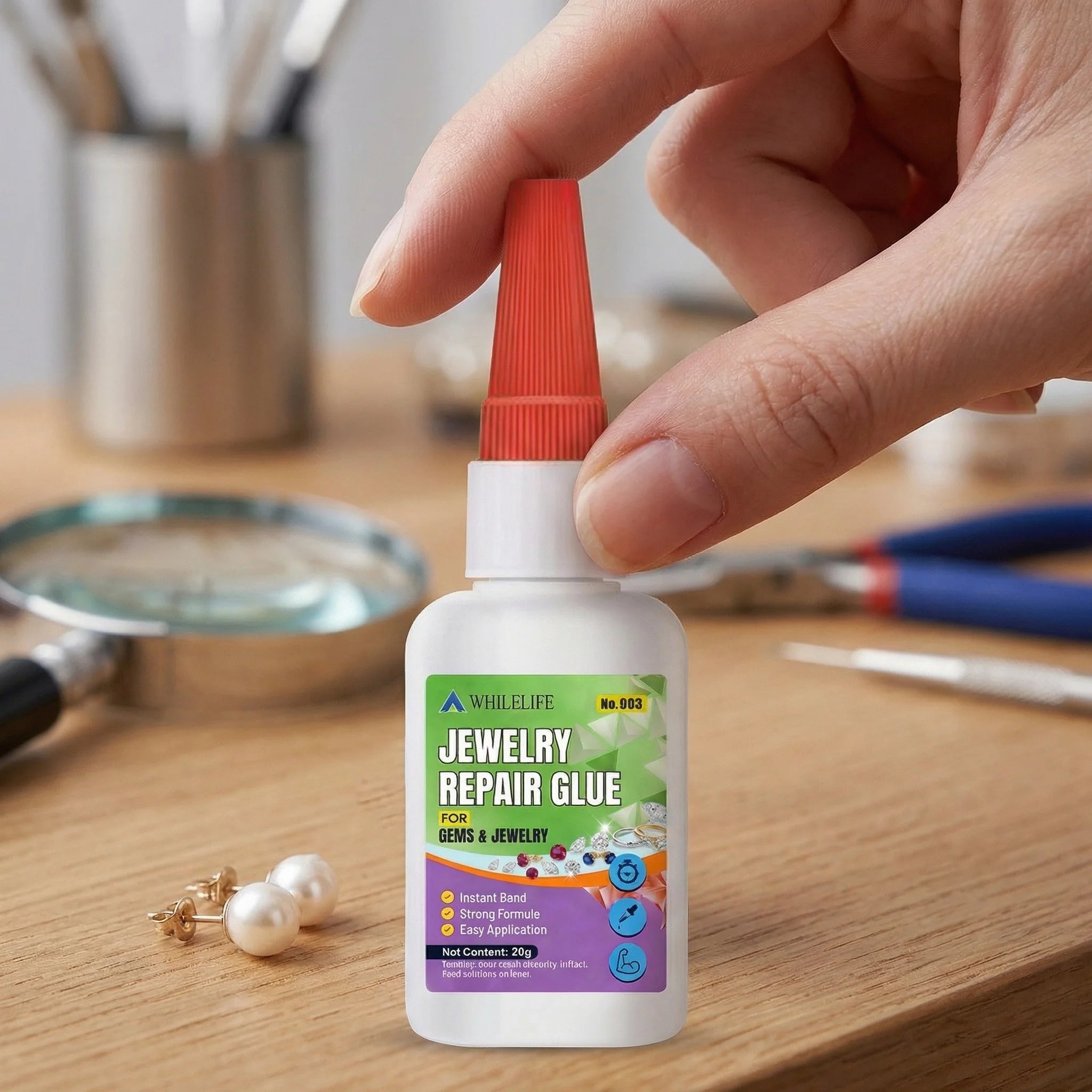 1-4Pcs Jewelry Repair Glue Instant Bond Strong Formula Fast Drying Crystal Clear Adhesive for Gems Pearls Jade Jewelry