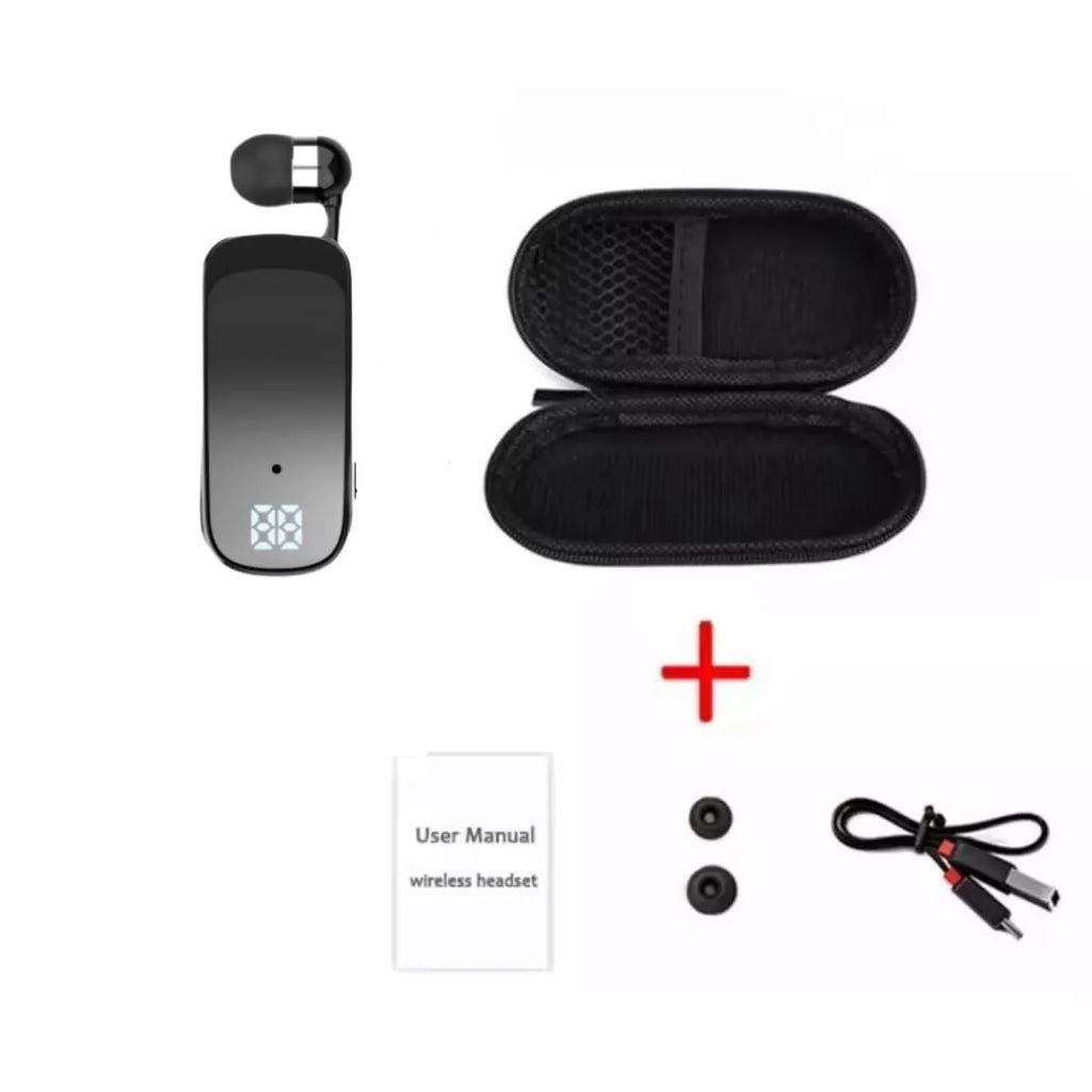K65 PK K55 F920 Pro Lavalier Business Bluetooth 5.2 Headphone 20H Music LED Digital Display Noice Cancelling Wireless Earphones