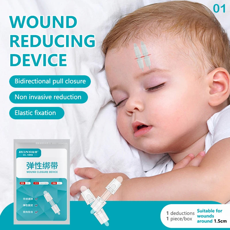 Zip Stitch Wound Bandages Emergency Wound Closures Adhesive Seamless Cuttable Fast Suture Breathable Painless Waterproof Bandaid