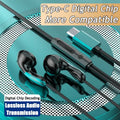 9D HIFI Heavy Bass Waterdrop Style Wired Earphones 3.5MM AUX/Type-C Digital Chip Headsets For Samsung Xiaomi Android Tablet PC