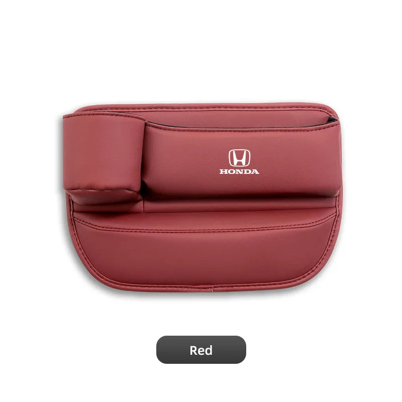 Multifunction Leather Storage Box Car Seat Gap Organizer Cup Holder For Honda Civic Fit Accord City Vezel CR-V S660 Odyssey HR-V