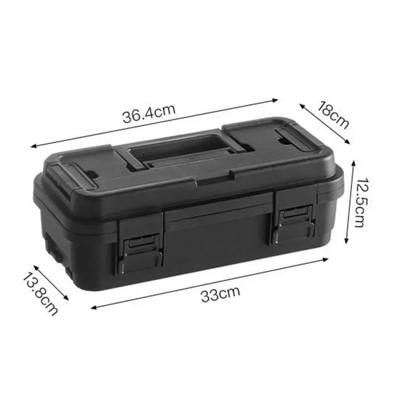 Household Flip Double-layer Tool Organizer Box Multifunctional Camping Hardware Tools Storage Boxes Multiple Stacks Tool Case