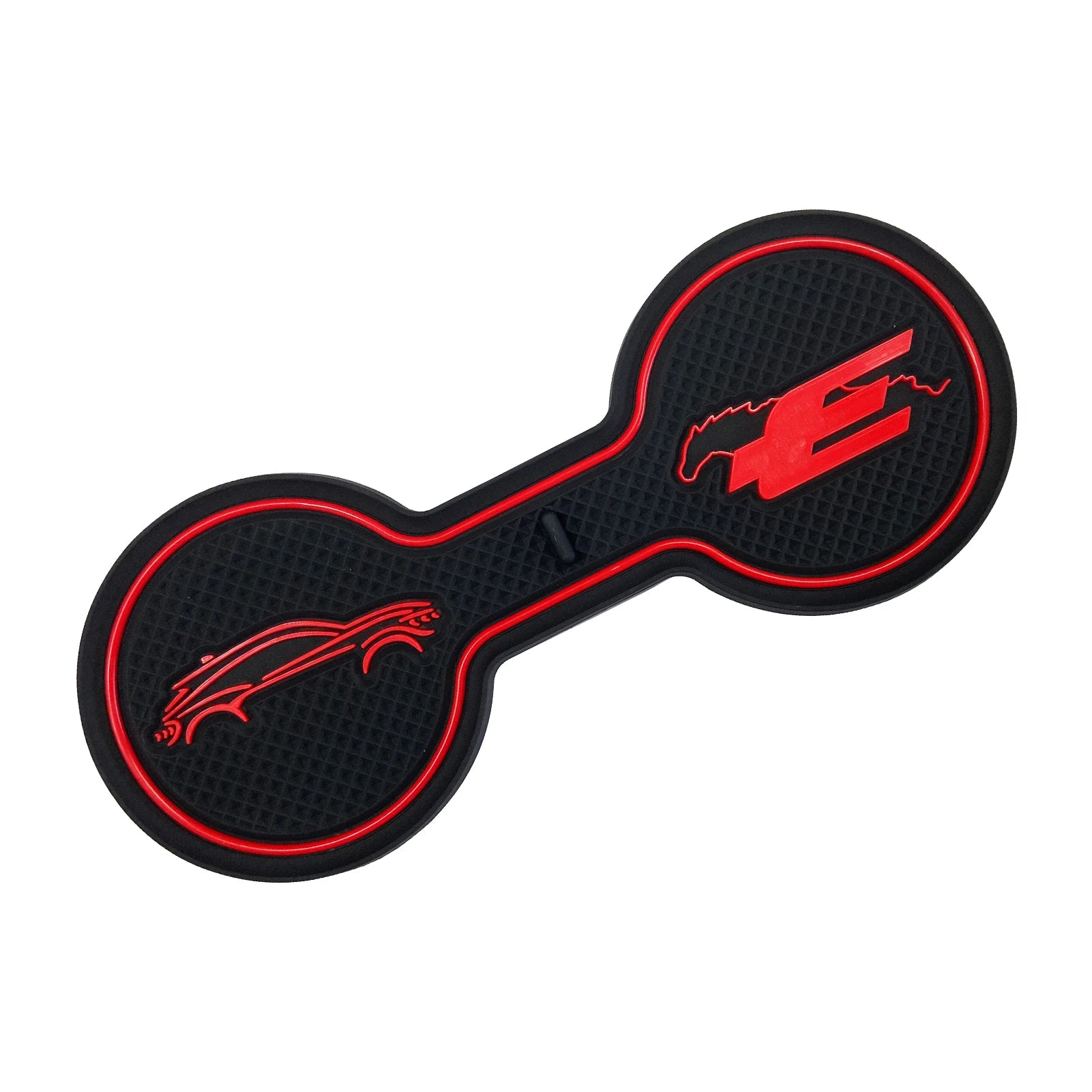 Non-Slip Car Cup Coaster Slot Pad for Mustang Mach-E GT  2021 2022 2023 Year Anti-Slip Mat Pocket Mat Interior Cup Holder Pad