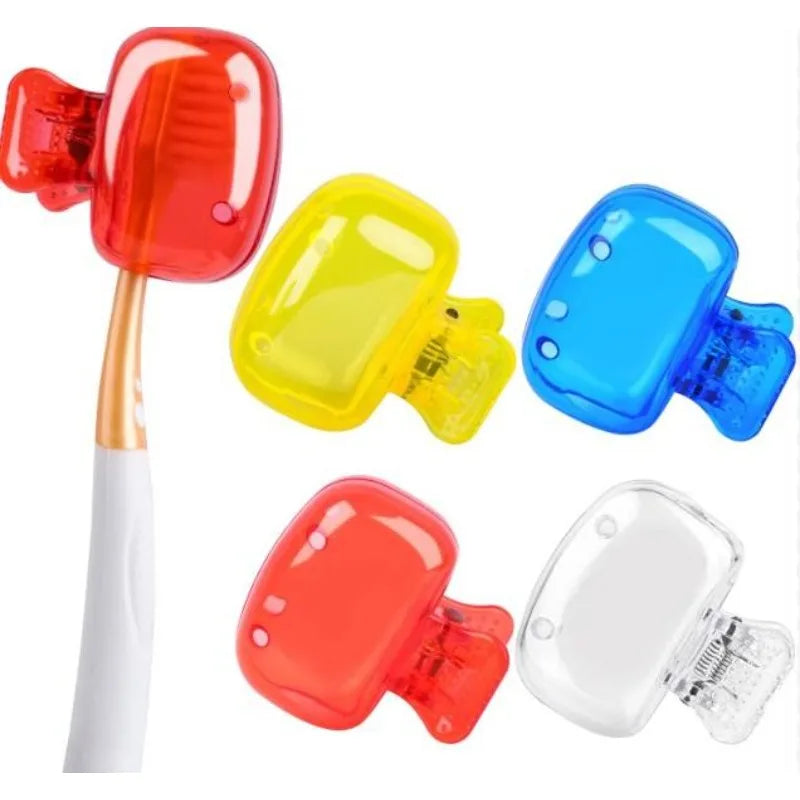 Household Toothbrush Storage Clip - Portable Travel Toothbrush Dust Protective Cap - Storage Box Portable Toothbrush Head