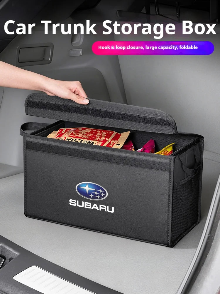 Car Trunk Foldable Storage Box Large-Capacity Stowing Tidying Bag For Subaru Ascent BRZ Forester Impreza Legacy Outback WRX VX