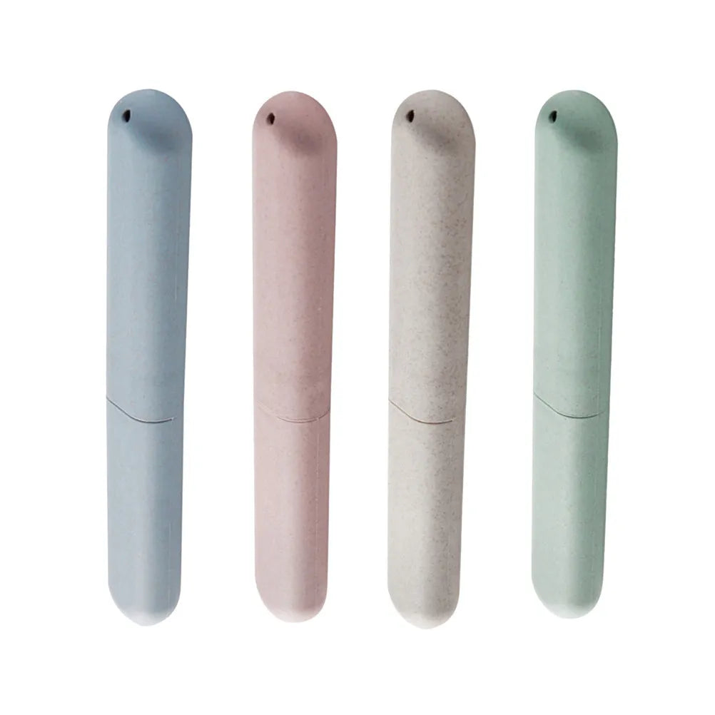 4 Pcs Tooth Brush Travel Container Cases Portable Toothbrush Holder Cup Holders