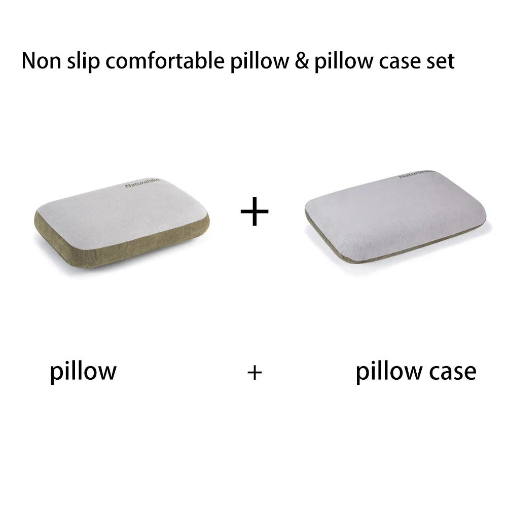 Naturehike-Camping Square Pillow,Memory Cotton, Comfortable Inflatable Pillow/Pillowcase,Portable Outdoor Sleeping Supplies