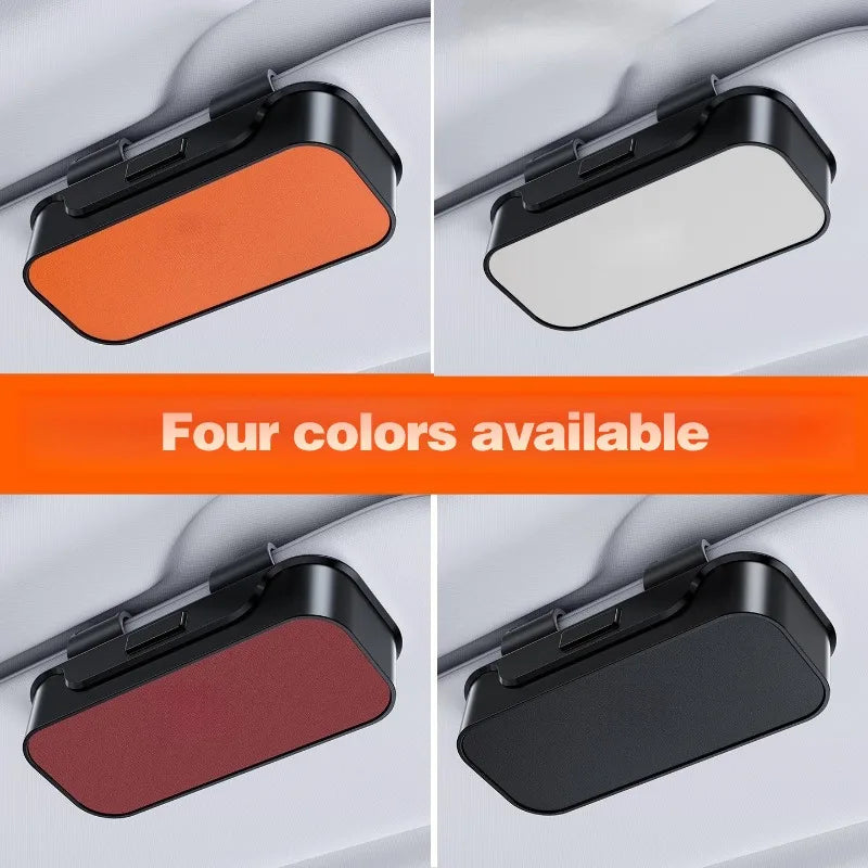 Universal Car-Mounted Eyeglass Case Sunglasses Holder Driver Co-Pilot Storage Box Eyewear Frame Sunshade Board Accessory