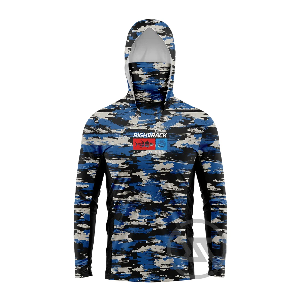 HotSale Men's Mask Hoodies Fishing Shirts Camo For Hunting Climbing Camping Hiking Sun Protection Breathable RIGHTTRACK Clothing