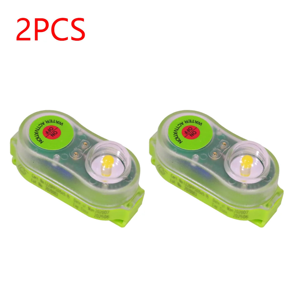 1-10pcs LED Life Jacket Light Energy-Efficient Waterproof Emergency Signal Light Easy Operation Lightweight Outdoor Accessories