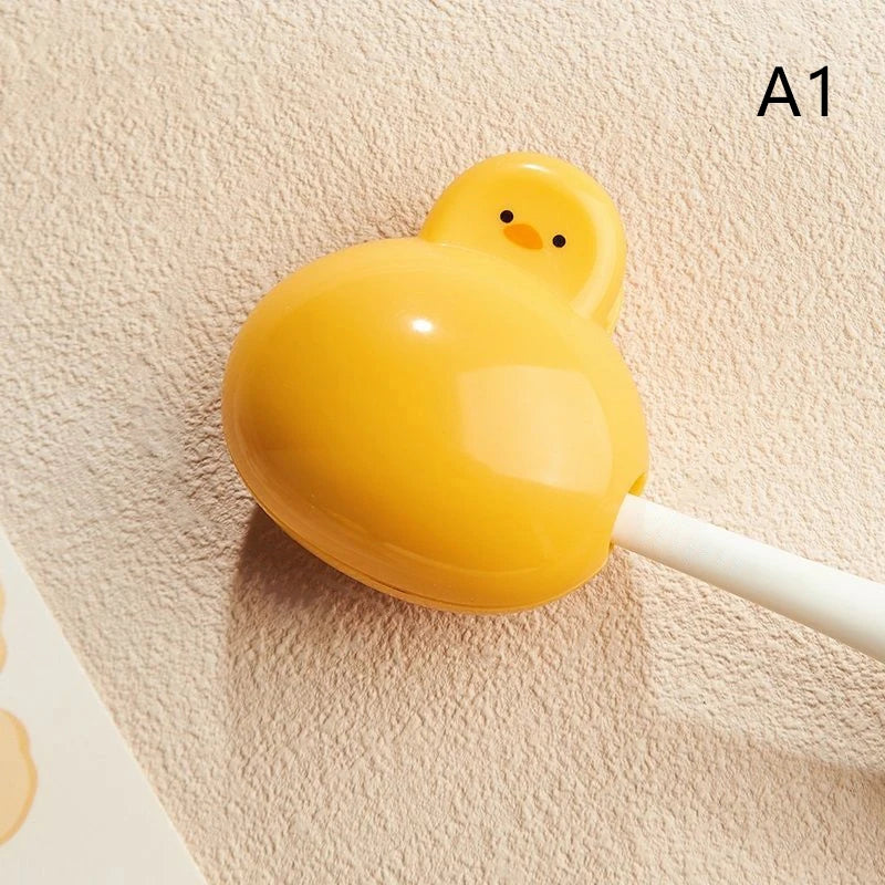 Portable Toothbrush Head Cover Dustproof Protective Cap Plastic Clip For Household Travel Bathroom