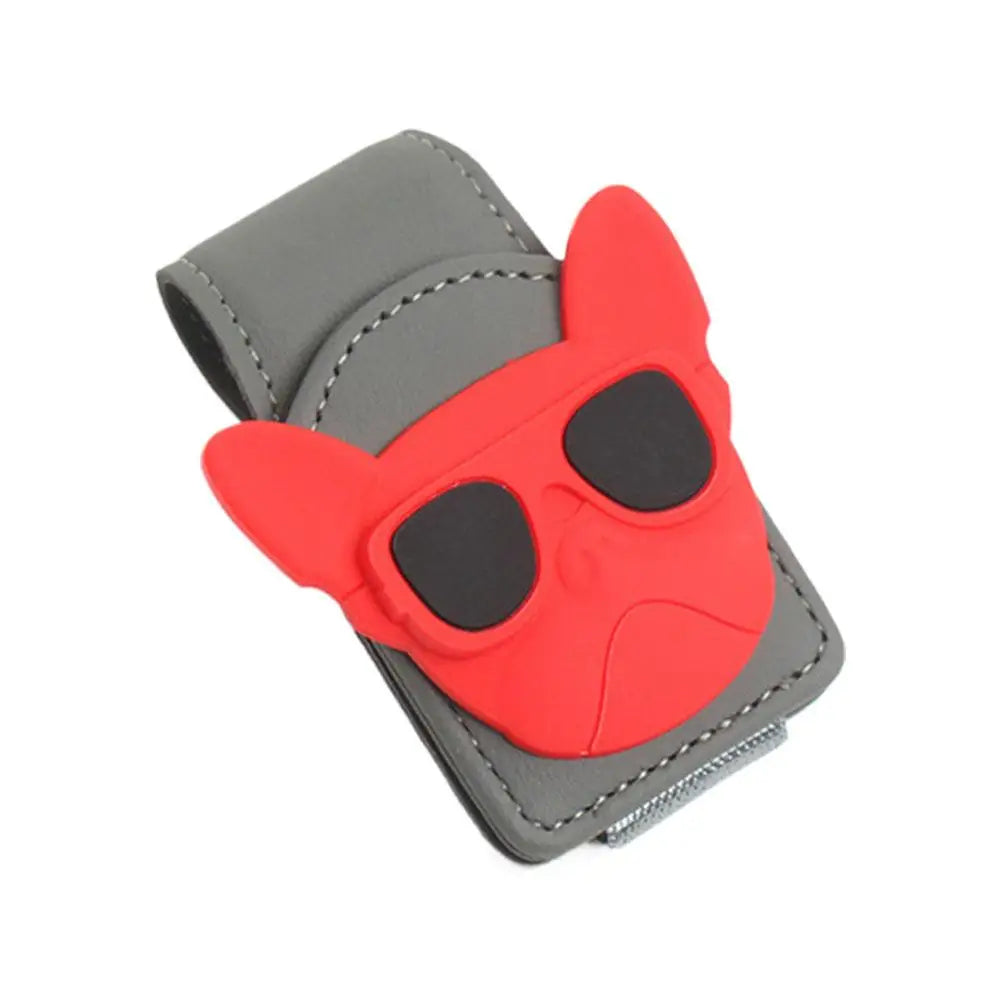 1Pcs Sunglasses Holder Is Suitable For Car Sunshades Magnetic Leather Sunglasses Clip And Ticket Clip Car Sunshade Accessories ﻿