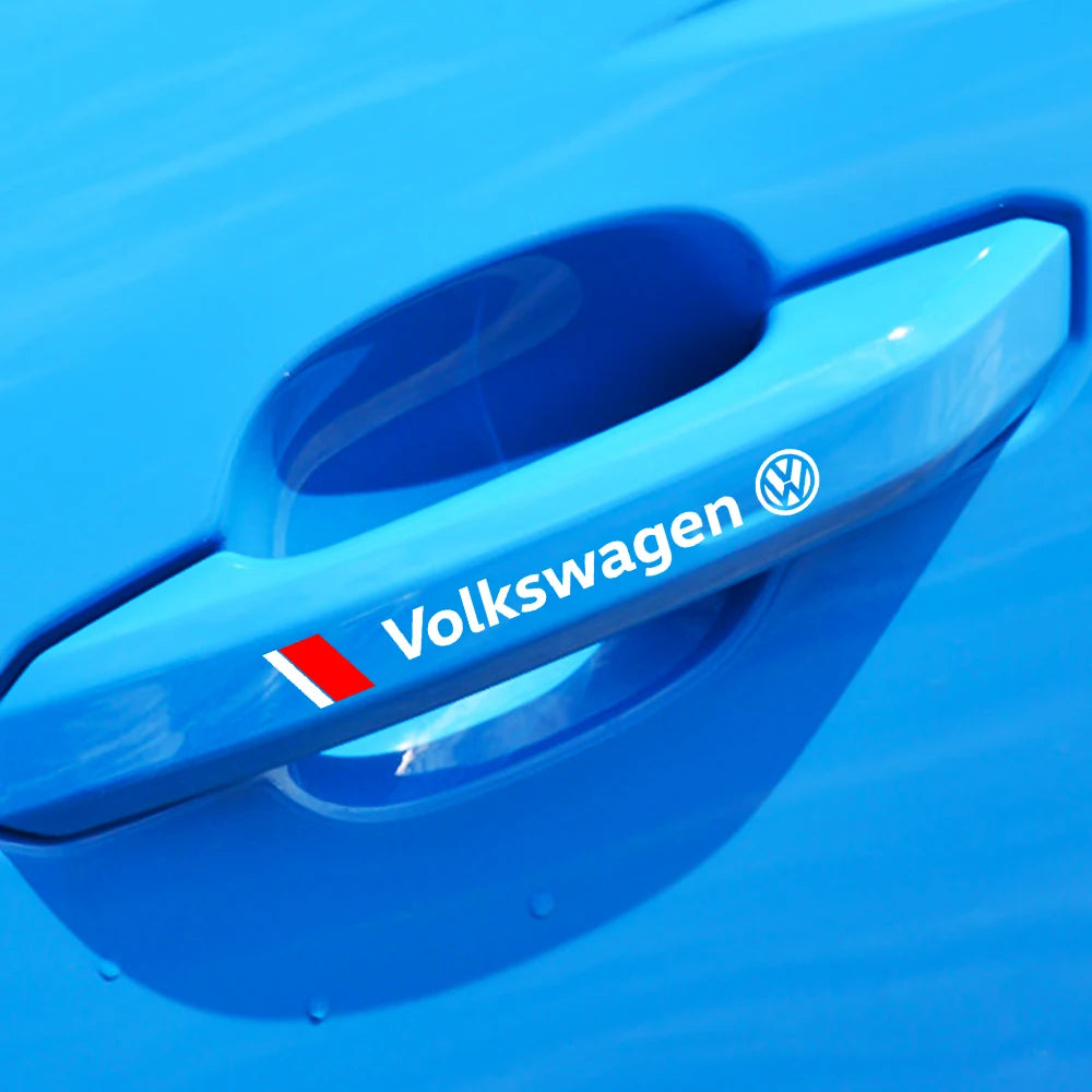 Car Door Anti Scratch Auto Door Handle Protector Decals Wiper Stickers For VW Passat Jetta Golf 4 7 Touran MK 3 4 7 Polo Tiguan
