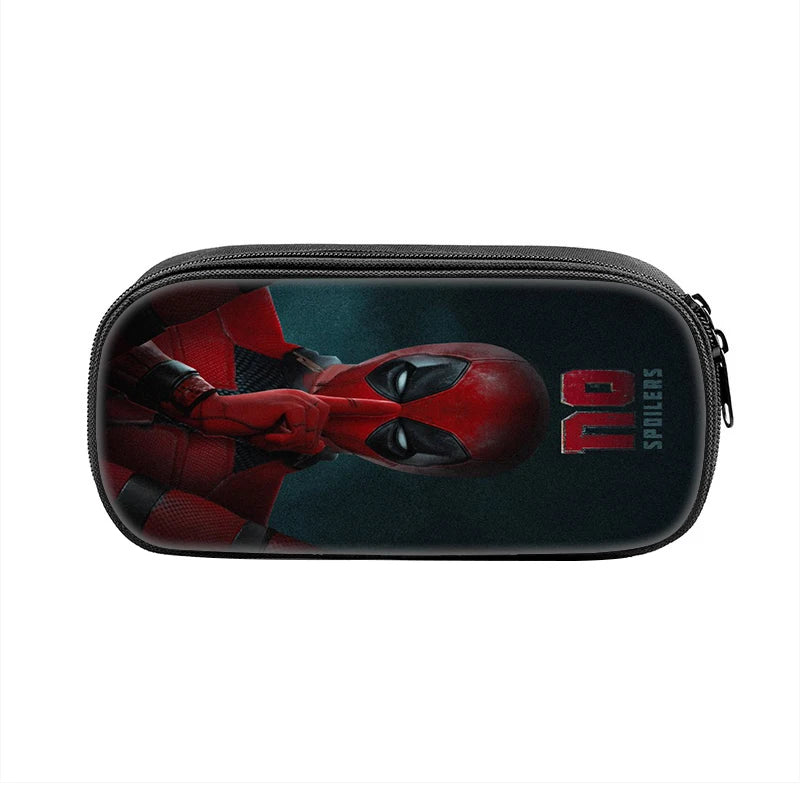Popular Movies Deadpool Pencil Cases Fun Cartoon Anime Pen Box Bag for Student Big Capacity School Supplies Zipper Pencilcases