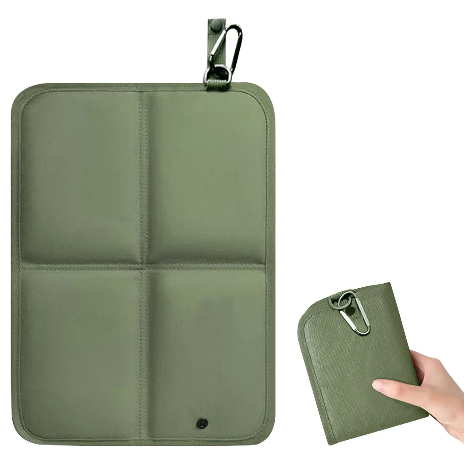 Oxford Cloth Folding Camping Seat Pad Waterproof Thickened Portable Moisture-proof Pad for Hiking Trekking Outdoor Activities