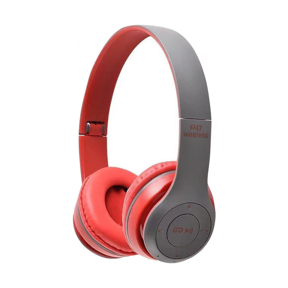 P47 Bluetooth 5.0 Wireless Sports Game Headset Foldable HIFI Stereo Bass Music Earphone With Microphone For iPhone Huawei Xiaomi