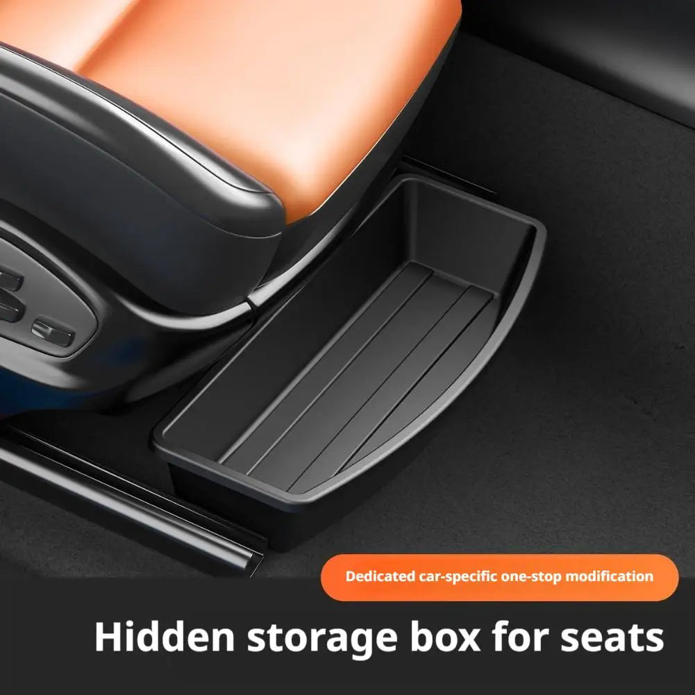Universal Car Under Seat Storage Box Hidden Organizer Tray Eco Friendly Odorless Space Saving Interior Accessories