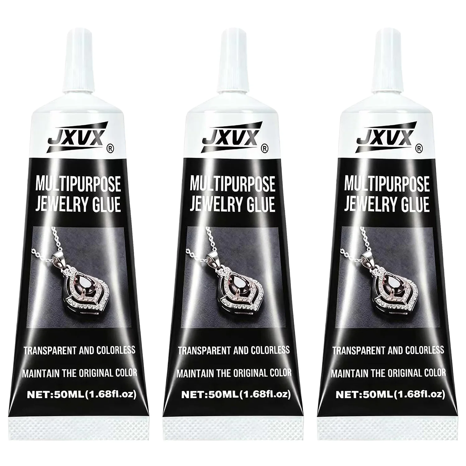 JXVX B-7000 Super Adhesive Glue, Industrial Strength B7000 Glues Paste for Rhinestones Crafts Jewelry Making(50 ml/1.68 fl oz)