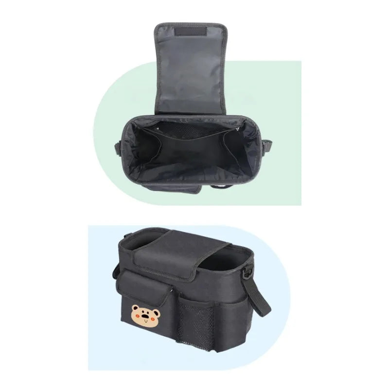 Baby Portable Pushchair Hanging Bag Travel Good Partner Large Capacity Reasonable Storage Belt Can Be Worn Or Hung