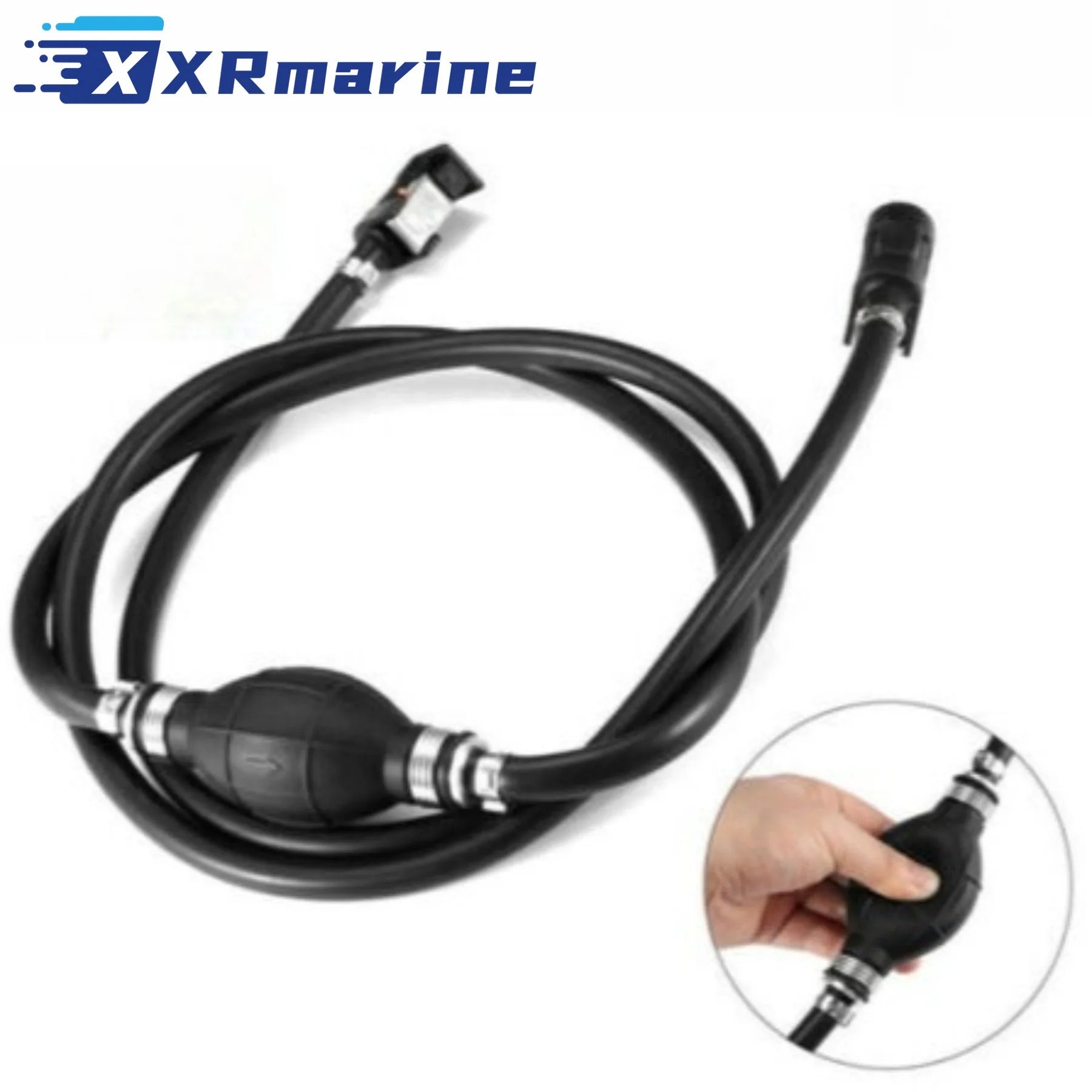 6YL-24306 5/16 " Outboard Boat Motor Fuel Line Hose with Primer Bulb and Connectors 6Y1-24306 for Yamaha