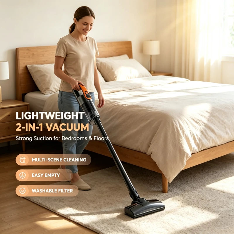 Multifunction Wireless Handheld Car Vacuum Cordless Handheld LED Lighting Chargeable Auto Vacuum for Home & Car Mini Cleaner