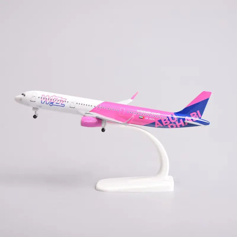 20cm WIZZ AIR A321 321 Airplane Model Alloy Metal Static Aircraft Miniature Plane Airplane Scale 1 400 Collected Gift