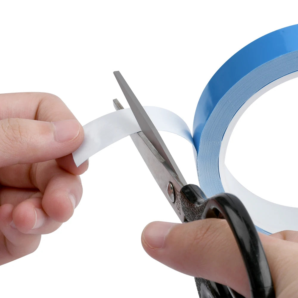 5m 10m Double Side Thermal Conductive Tape 8-30mm Width Blue Heat Transfer Tape Adhesive Cooling Heatsink for Computer CPU GPU