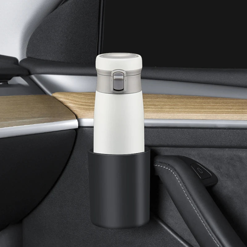 2/4Pcs Suitable for Tesla Highland Model 3 Y Car Door Cup Holder, Storage Box, Door Holder, Beverage Holder, Water Bottle Ho