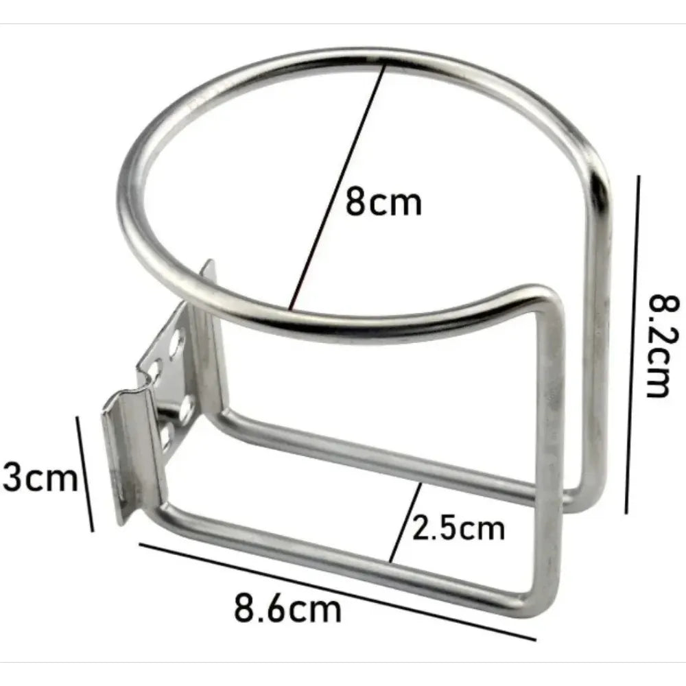 Stainless Steel Boat Ring Cup Drink Holder Universal Drinks Holders for Marine Yacht Truck Rv Car Trailer Hardware Accessories