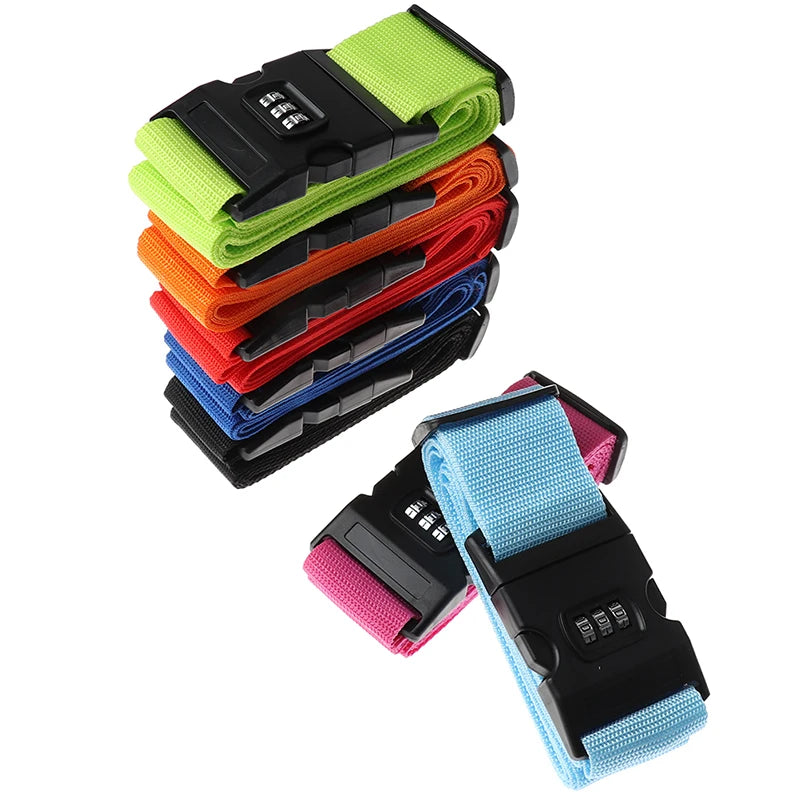 1Pcs Nylon Luggage Strap Adjustable Travel Suitcase Buckle Strap Baggage Belt Travel Accessorises Suitcase Packing Seat Belt