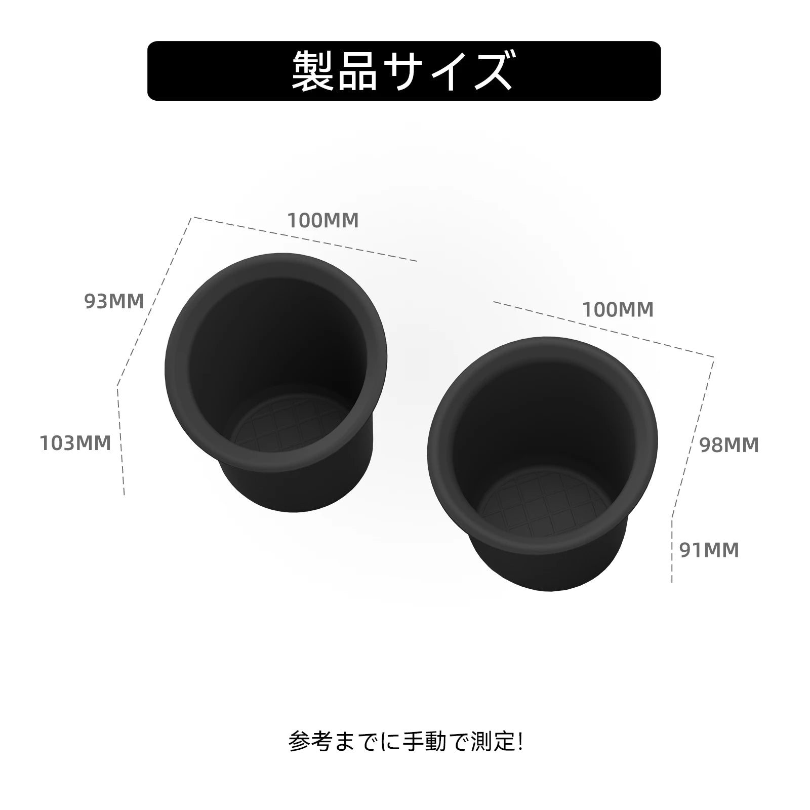 for Toyota Sienta 170 Series 2016-2021 Car Water Cup Holder Dashboard Drinks Holder Storage Case Car Interior Accessories 2pcs