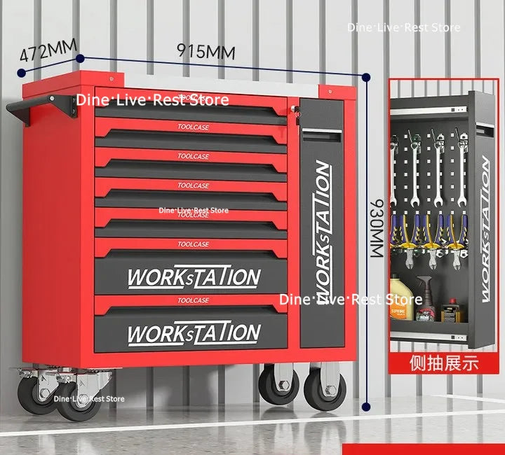 Useful Repair Tool Cabinet Hardware Multi-functional Mobile Tool Cabinet Trolley Box Tools Packaging Werkzeugschrank XYGJG