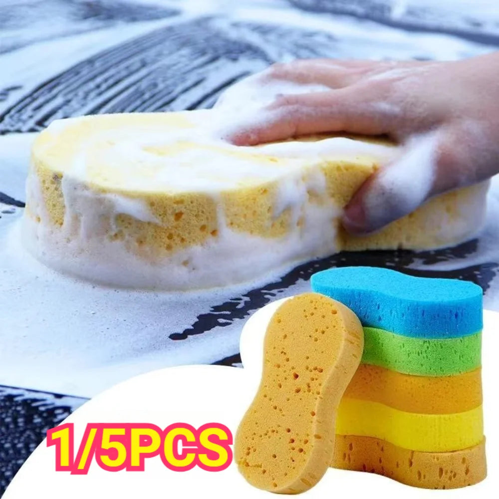 1/5PCS Car Wash Sponge Honeycomb High Density Cleaning Foam Block for Auto Detailing Vehicle Washing Car Accessories