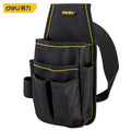 Deli Tool Belt Screwdriver Storage Organization Tools Kit Holder Multifunction Oxford Cloth Tool Bag Electrician Waist Bag Pouch