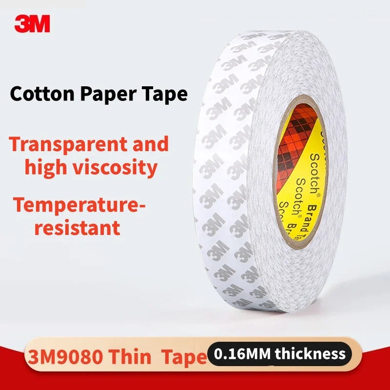 3M 9080 Strong Double Sided Adhesive Tape 50M 5-50mm Ultra-thin Transparent No Traceless Tape High Viscosity Waterproof Adhesive
