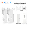 WiFi 3 in 1 Smart Curtain Motor Electric Curtain Robot Auto Opener No Wiring Support APP （Equipped with Remote Control）