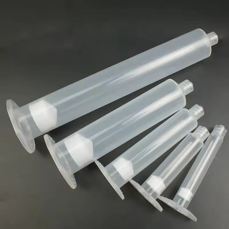 30cc/55cc Epoxy Anti UV Screw Syringe Cylinder Adhesive Liquid Amber Dispenser Dispensing Automatic Syringe Barrel Syringe