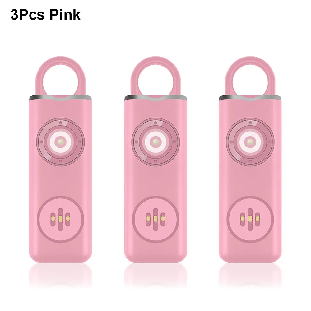 Awapow Personal Defense Alarm 130dB With LED Light Rechargeable Self Defense Woman Safety Alarm Key Chain Emergency Anti-Attack