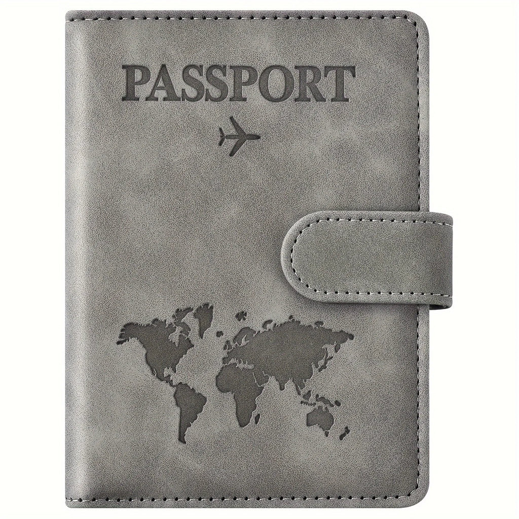 Passport Holder, Passport Cover with Credit Card Slot and Boarding Pass Slot Combo, Passport Wallet Case Book Travel Must Have,