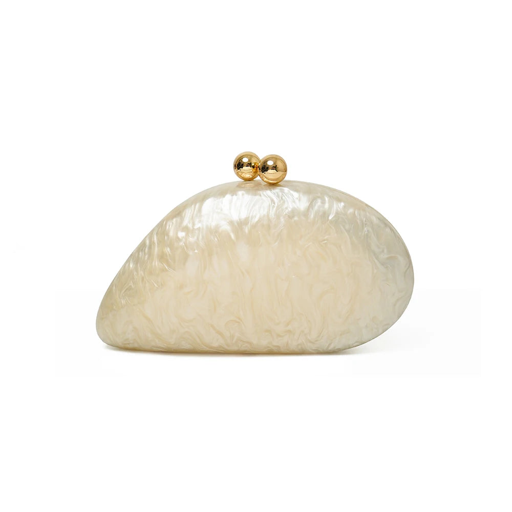 2026 Spring Summer New Arrival Hot Selling Irregular Acrylic Shell Evening Bag, Luxury Versatile Shoulder & Crossbody Bag For D
