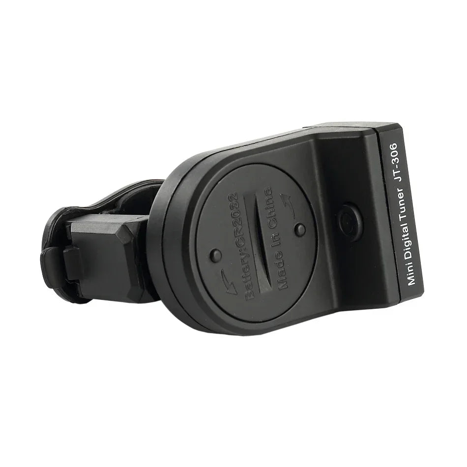 JT-306 Mini Guitar Tuner Digital LCD Clip On Tuner for Electric Acoustic Classic Guitar Chromatic Guitar Bass