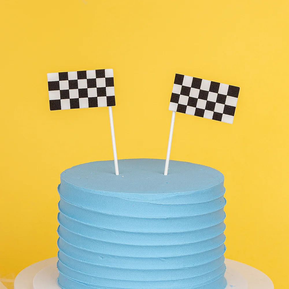 Cake Topper Happy Birthday Wedding Car Signpost Flag Star Kids Party Baby Shower Cupcake Toppers Decoration Baking Supplies DIY