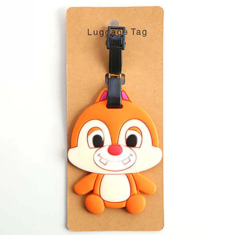 Lovely Disney Marie Cat  Travel Accessories Luggage Tag Silica Gel Suitcase ID Addres Holder Baggage Boarding Tag Portable Label