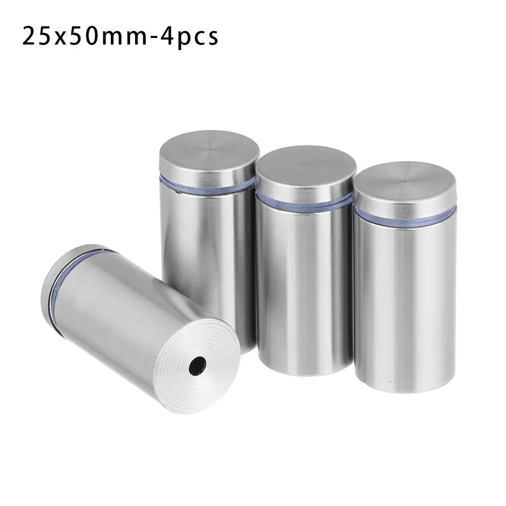 4/6/10Pcs Advertising Signboard Fixed Screw Glass Acrylic Advertisement Standoffs Stainless Steel Nails Durable Spacer Holder