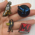 8pcs metal badge pin, king of pop music brooch, versatile bag decoration to give to friends