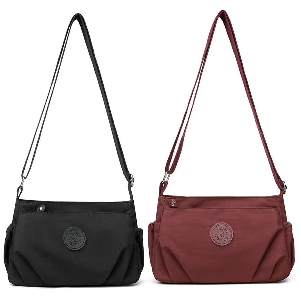 Nylon Cloth Women's Shoulder Bag Large Capacity Multi-Layer Messenger Bags Lightweight Waterproof Travel Bag Organizer Bag